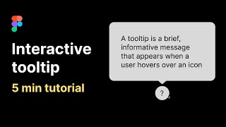 Interactive tooltip in Figma [upl. by Ami302]