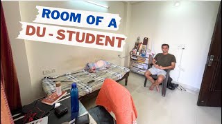 Room visit of a DU student  rent and area  how DU students are living in flats  Rooms [upl. by Zehcnas903]