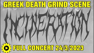 INCINERATION  Full Concert Greek Death Grind Festival 2432024  8ball  Thessaloniki  Greece [upl. by Reddin324]