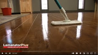 Laminate Floor Care w Lamanator Plus [upl. by Eldnar730]