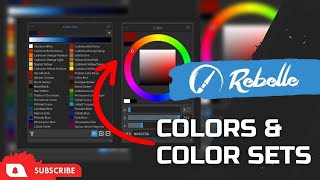 Rebelle 5 amp 6 Tutorials Color Panel and Color Sets [upl. by Ledah]