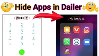 How to Hide apps on Android 2023 No Root  Dialer Vault hidden apps  how to hide apps and videos [upl. by Ahc388]