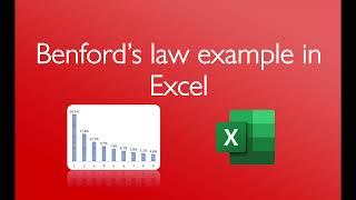 Benfords law example in Excel 4 minutes [upl. by Alleras]