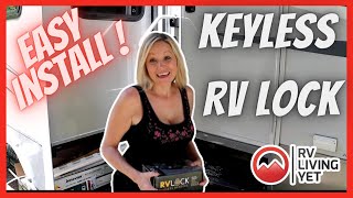 Keyless RV Lock 🔓RVLOCK Keyless Entry Door Handle Install  RV Lock Easy Installation  RV Lock [upl. by Noda834]