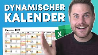 Excel Kalender mit EINER Formel erstellen 📅 [upl. by Idram]