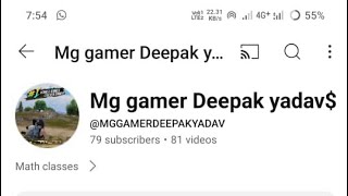 Mg gamer Deepak yadav is live [upl. by Kern]