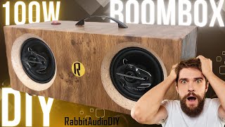 Como hacer un POTENTE Altavoz Bluetooth Portátil casero 100W  TPA3116D2 diy bocinas [upl. by Sonahpets]