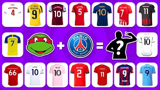 Devine la CHANSON  MAILLOT  PAYS du FOOTBALLEUR  Neymar Ronaldo CR7 Messi Mbappé Benzema [upl. by Blim]