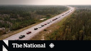 NWT officials order evacuation of Yellowknife as wildfires approach [upl. by Lectra]