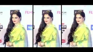 Evergreen Rekha Looks Stunning at Filmfare Awards 2016 [upl. by Moore]