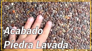 PIEDRA LAVADA COMO SE HACE  EXPOSED AGGREGATE CONCRETE [upl. by Aihsaei82]