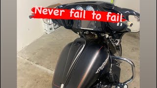 Street glide t bar install the hard way [upl. by Nevin198]