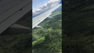 Plane flying over beautiful lower main land Abbotsford BC Canada [upl. by Deerdre]