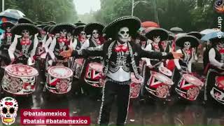 Batalá México con Batalá Mundo en Mega Desfile de Día de Muertos 2019 [upl. by Einnhoj]