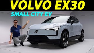 The new electric Volvo EX30 is the smallest but quickest Volvo SUV [upl. by Ramar162]