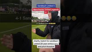 Ft Sandbach United 52 Manchester United Legends Sandbach United 20 year anniversary charity match [upl. by Yllime]