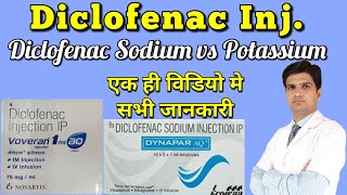 Diclofenac injection  Dynapar injection  Voveran injection Diclofenac sodium vs potassium [upl. by Morse]