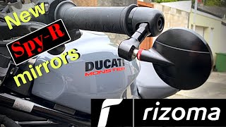 Rizoma SpyR bar end mirrors  Ducati Monster 1200 S [upl. by Notfa]