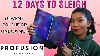 Profusion Advent Calendar 12 Days of Sleigh Unboxing  December 2021 [upl. by Leventhal327]