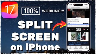 SPLIT SCREEN On Any iPhone iOS 17 [upl. by Sehguh74]