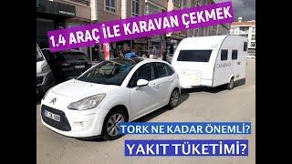 14 araç ile 820 Kg karavan çekmek [upl. by Franci]