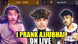 Noob Prank On Ajjubhai on Live Gone Extremely Wrong🤒😱 Garena free fire [upl. by Ojibbob]