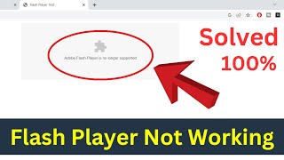 How To Fix Flash Player Not Working In Windows 10  Install Flash Player On Windows 10  Easiest Way [upl. by Oeak817]
