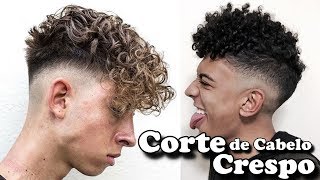 CORTE de Cabelo CACHEADO 💈✂ CORTE Cabelo CRESPO 💥 [upl. by Katya]