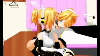 MMD rin and len Todo por un pocky Sub español [upl. by Lienet]