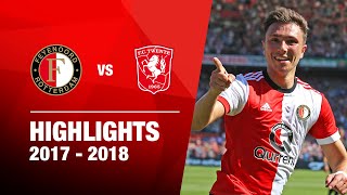 Highlights  Feyenoord  FC Twente  Eredivisie 20172018 [upl. by Ellora]