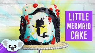 The Little Mermaid Silhouette Cake  Disney How To [upl. by Anastasio]