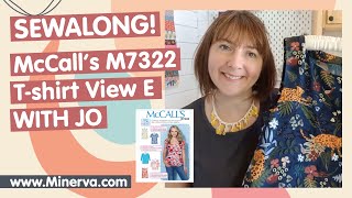 Minerva SewAlong  McCalls 7322 TShirt View E [upl. by Philippa]