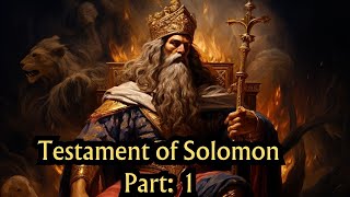 The Testament of King Solomon  Part 1 Audio Book [upl. by Oicor137]