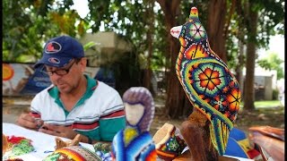 Bucerias quotHuichol Artistquot Martin Jimenez Garcia amp his DaZzling beadwork [upl. by Debbra]