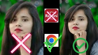 Chrome diye picture enhance। Remini or chrome edhance pic। Edit photo [upl. by Ditmore146]