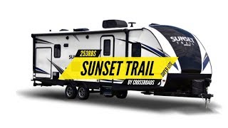 253RB Sunset Trail Super Lite By Crossroads RV  WalkThrough  Family RV [upl. by Eerrahs]