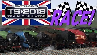 Train Simulator 2018  Classic British Locomotives RACE [upl. by Friday]