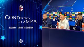 BOLOGNASHAKHTAR DONETSK  LA CONFERENZA PREPARTITA 🎙️ [upl. by Aroz30]