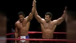 WWE honors Black History Month Tony Atlas amp Rocky Johnson tribute [upl. by Whitby13]