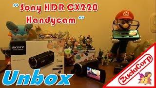 UNBOX Sony Handycam HDR CX220 Camcorder Unboxing EN ESPAÑOL Nueva camara D  11122013 [upl. by Odnumyar]