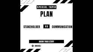 Difference between Stakeholder and Communication management plan [upl. by Bixby882]