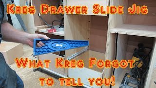 Quick Tip What Kreg didn t explain with New Drawer Slide Jig [upl. by Booma]