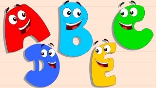 Five Little Alphabets  Original Rhymes By Preschool [upl. by Salchunas504]