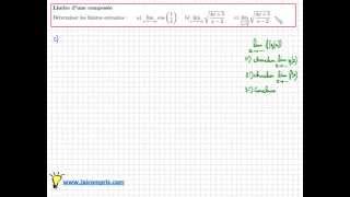 Comment déterminer la limite dune composée de 2 fonctions  exercice IMPORTANT [upl. by Ettezus]