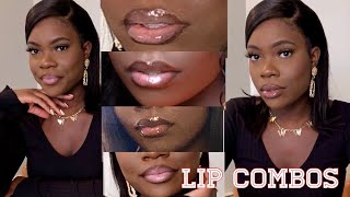 Lip Gloss Combo for Dark Skin ft NYX Butter Gloss [upl. by Norty461]