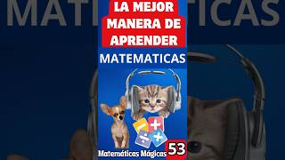 ¿Cómo APRENDER y mantener las matemáticas FRESCAScalculomental matemáticas educación shorts [upl. by Aruabea618]