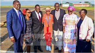 See how Oscar Sudi Uasin Gishu Governor Bii received Faith Kipyegon at Eldoret Airport [upl. by Davena441]