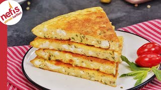 5 DAKİKADA SOFRADA ✅ PUF PUF BÖREK TADINDA OMLET TARİFİ [upl. by Cosenza]