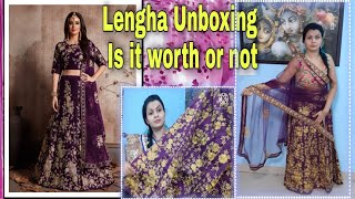 Lengha Unboxing ampreviewMirrawcom Is it worth or notAnjali ki duniya [upl. by Allred900]