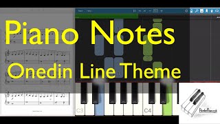 Piano Notes  Onedin Line Theme [upl. by Eadahs]